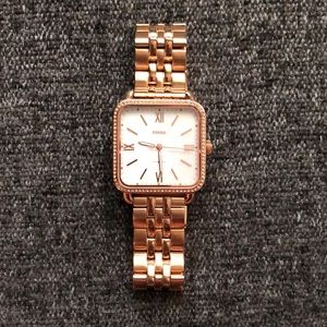 Rose Gold Fossil Watch